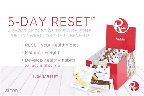 mini healthpak reset|USANA RESET AND FOODS .